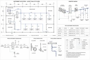 BẢN VẼ 2D ĐƯỜNG ỐNG KHÍ NÉN