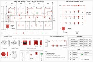 BẢN VẼ 2D HỆ THỐNG BÁO CHÁY & BÁO ĐỘNG